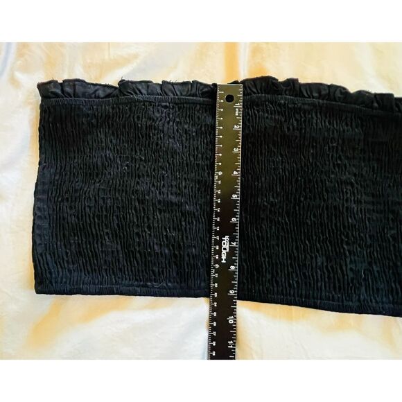 NWT Lulu's Black Stretch Tube Top XL Sexy Crop Chic Skater Boho Stretchy - Picture 8 of 8